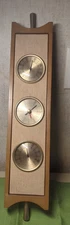 Vintage MCM Atomic Airguide Wall Weather Station Thermometer Barometer Humidity