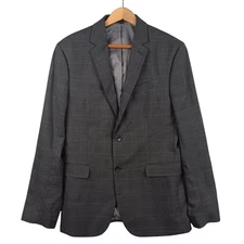 Banana Republic Mens 42 Long Slim Fit Plaid Blazer Jacket Suit Separate