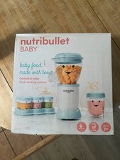 NutriBullet NBY-50100 Baby Food Blender Blue 100 Complete System New In Box