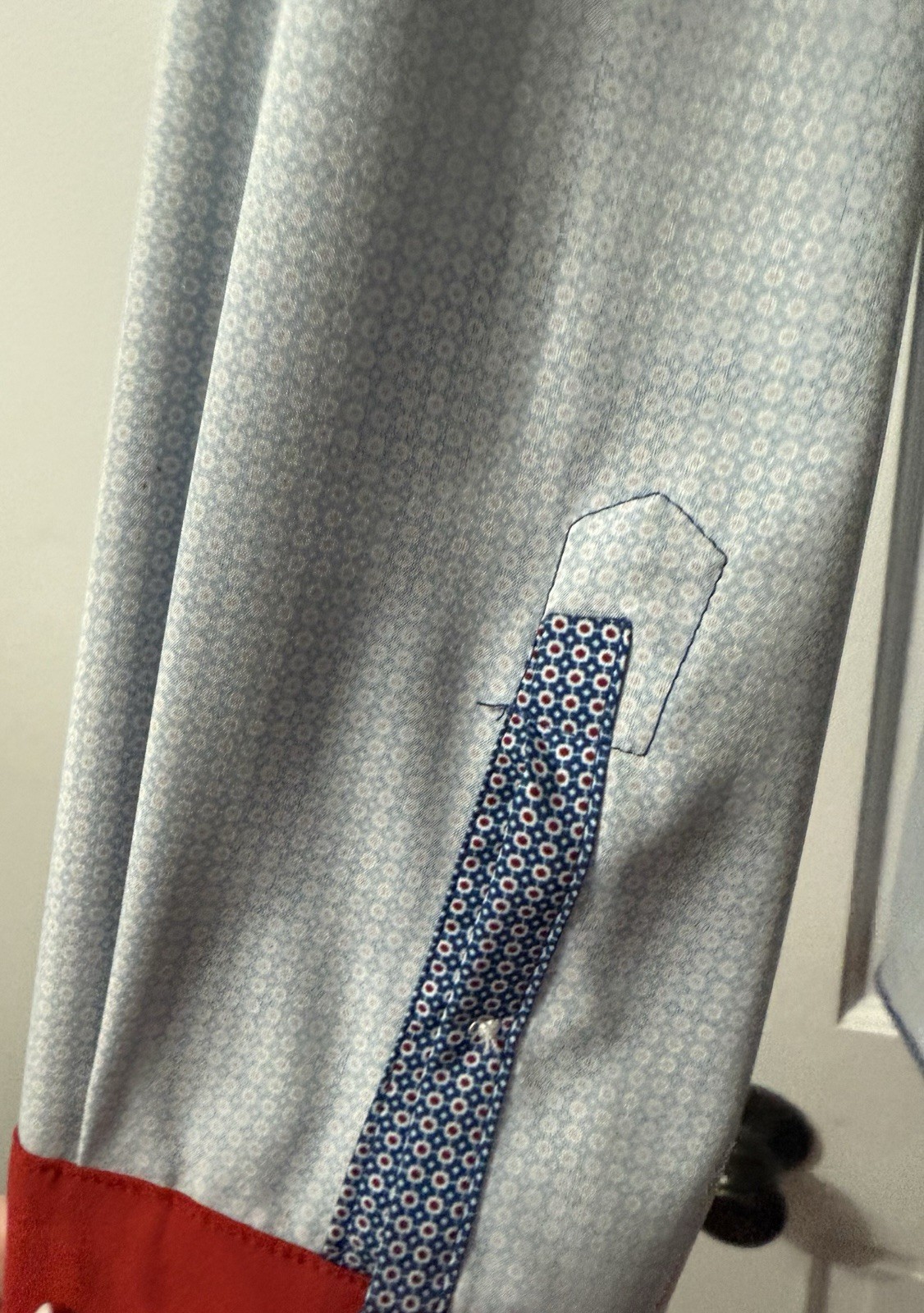 Murano Performance Long Sleeve Button Down Blue/W… - image 16