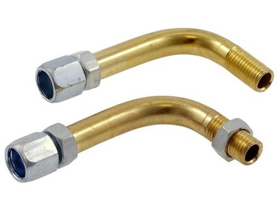 Rohrbogen für Gaszug / Chokezug mit Einstellschraube für Dellorto PHBG Vergaser