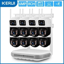 KERUI 6MP 8CH NVR Wireless Security Camera System WiFi Outdoor IP 2 Way Audio