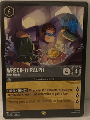 Wreck-It Ralph - Ham Hands 190 Lorcana Azurite Sea Legendary engl.