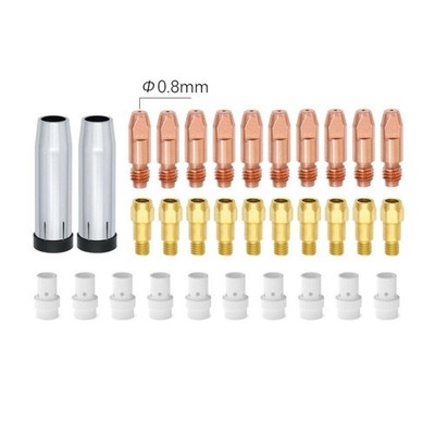 Durable Gas Nozzle Tip Welding Tool Practical Copper Gas Diffuser M8 MB36KD