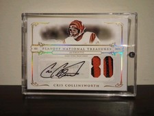 2007 NATIONAL TREASURES CRIS COLLINSWORTH GOLD AUTOGRAPH DUAL PATCH #31/80