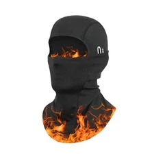 Cold Weather Balaclava Ski Mask for Men Windproof Thermal Winter Scarf Black