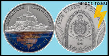 Mont Saint-Michel Abbey 500th Anniversary 2 oz Silbermünze 5$ Niue 2023