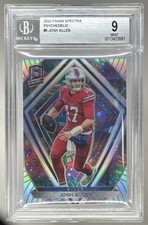 2020 Panini Spectra Josh Allen #6 Psychedelic Prizm SSP /5 BGS 9 Buffalo Bills