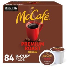 McCafe Premium Roast Coffee, Single Serve Keurig K-Cup Pods, Medium Roast, 84 Co