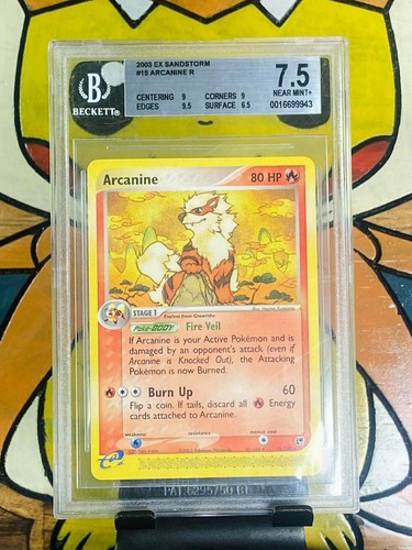 Arcanine graded BGS 7.5 for sale on eBay