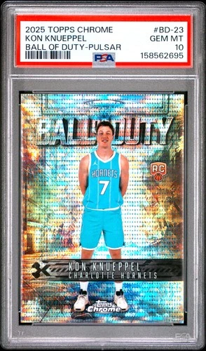 2025 Topps Chrome Kon Knueppel Base (PSA 10)