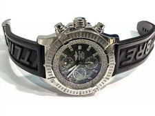 Breitling Super Avenger A13370 chrono Jade MOP Diamond dial and inner bezel 11