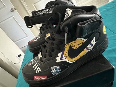Nike Air Force 1 Mid '07 x Supreme x NBA Black 884498861752| eBay