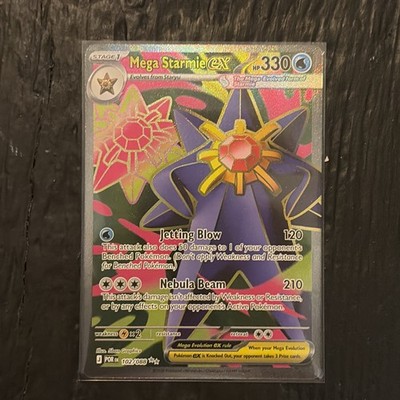 Mega Starmie EX 102/088 Full Art Ultra Rare Pokemon TCG: Perfect