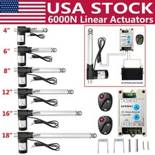 Heavy Duty 6000N 1320lbs Lift 12V Linear Actuator Motor Controller Switch Kit DO