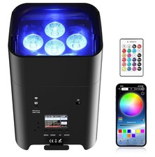 Battery Powered Uplights Rechargeable Par Can 6x18W RGBWA UV LED DJ Wedding