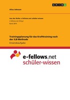 Trainingsplanung FüR Das Krafttraining Nach Der Ilb-Methode (Buch)