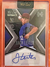 2024 Wild Card Matte Jack Leiter Holo Lux Blue X-Plode Auto 1/1 Texas Rangers