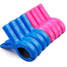 8 Pcs Beach Towel Clips for Beach Chairs, Towel Holder for Beach Chair Pool C...