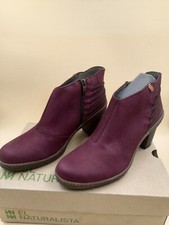 paire de chaussure femme bottines el naturalista taille 41 rouge bordeaux
