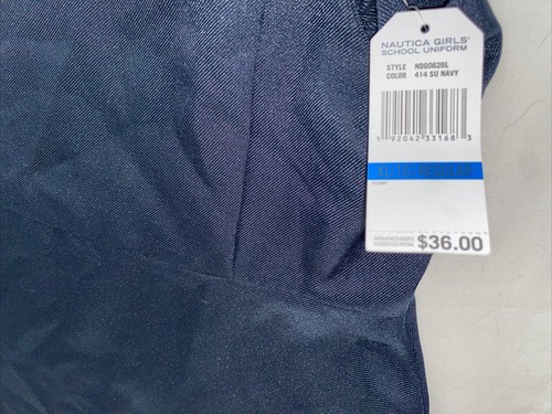 NAUTICA GIRLS SCHOOL UNIFORM DRESS XL (16) BLUE NWT - Picture 7 of 8
