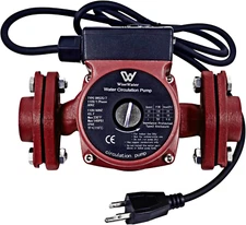 Wisewater 110V Circulation Pump, 130W 13 GPM Hot Water Recirculating Pump, 3 Spe