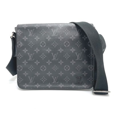 louis vuitton messenger district monogram eclipse pm noir black