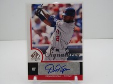 DENARD SPAN 2009 UPPER DECK SP AUTHENTIC AUTOGRAPH AUTO! MINNESOTA TWINS!