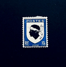 FRANCE Stamp - 1946 Corse Coat of Arms 10c Mi: 752b MHR   r38
