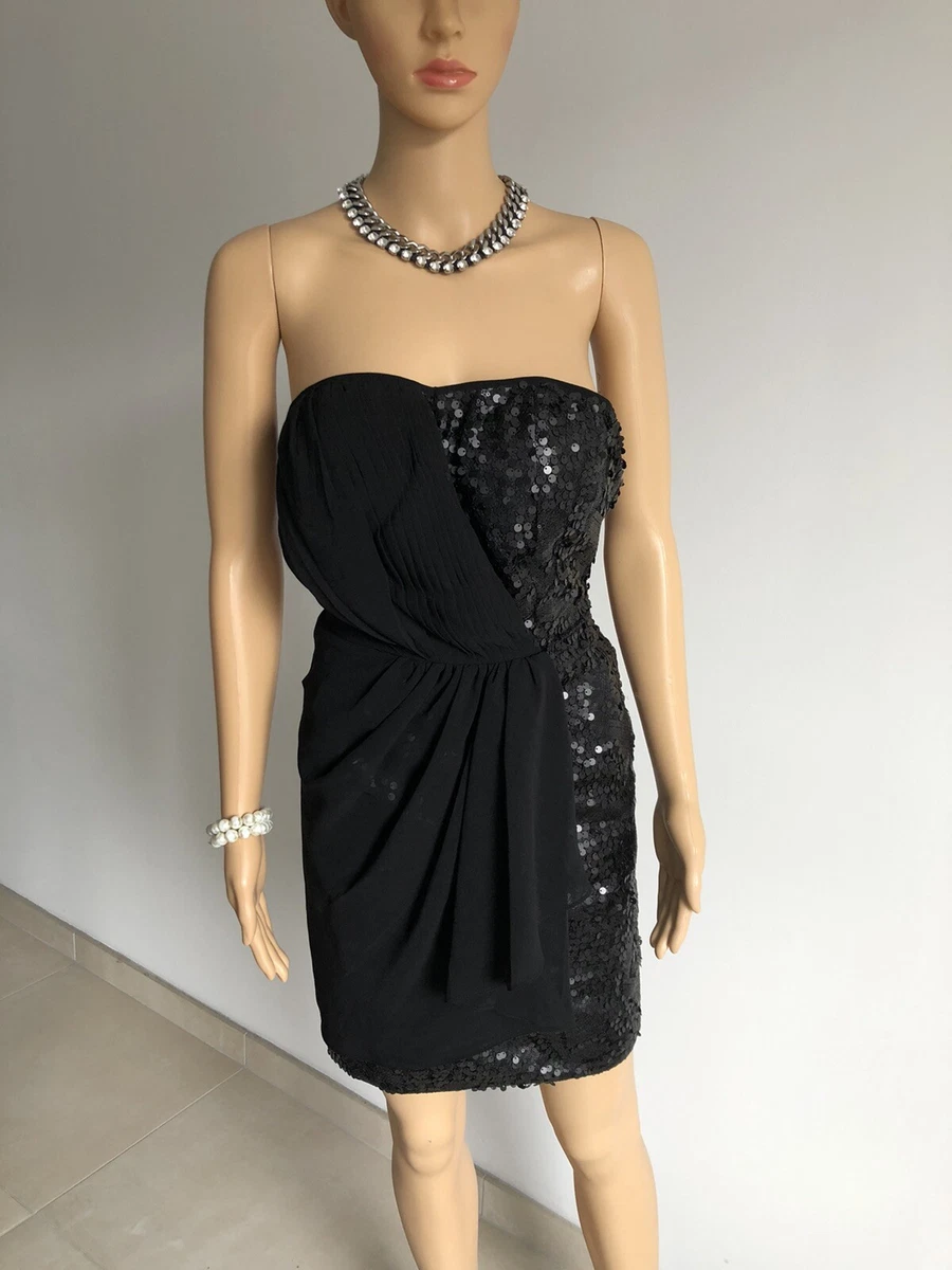 Robe Bustier Morgan Noire Taille S - Neuf Avec étiquettes - Parfaite Pour Soirée, Noël, Nouvel An