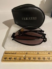 Ferrari Foldable Sunglasses Black Frames Tinted With Case
