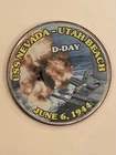 USS Nevada-Utah Beach D-Day Colorized Commemorative Clad Kennedy Half Dollar