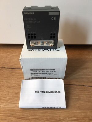 Siemens S7 Simatic 6ES7 972-0DA00-0AA0 Profibus Terminator