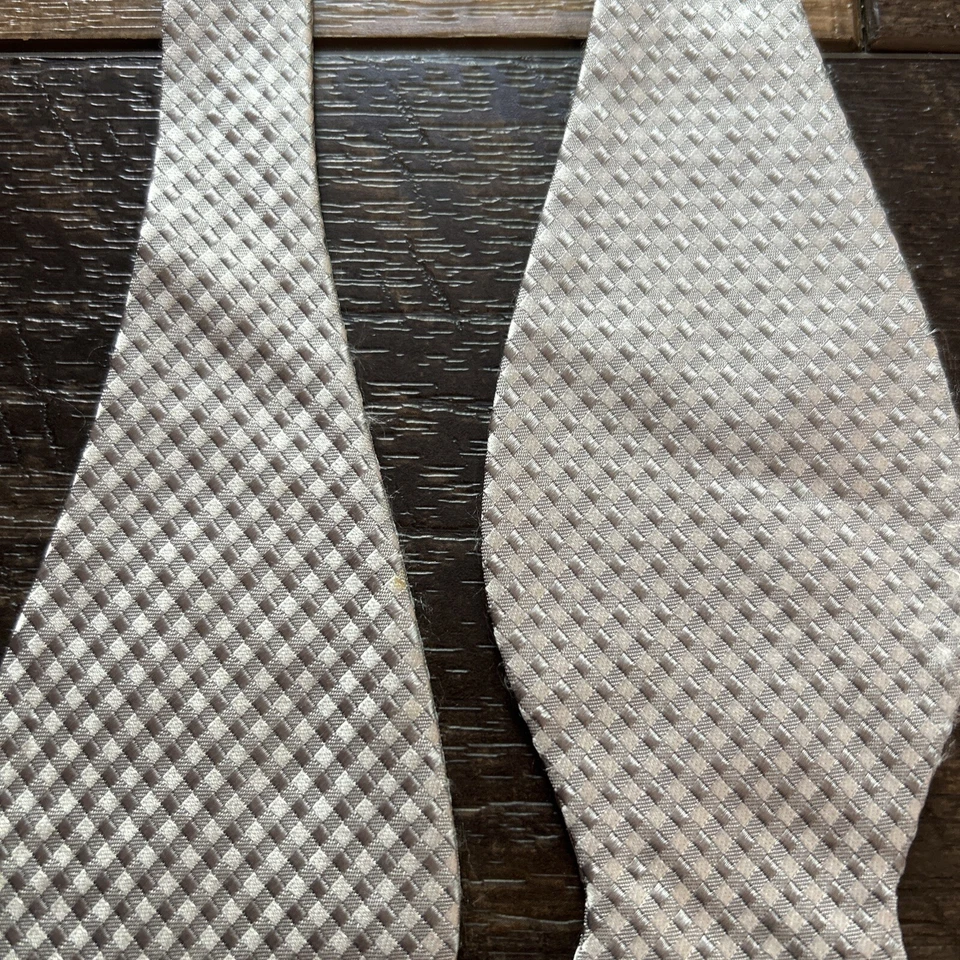 Pajarita ajustable Brooks Brothers 346 para hombre gris/marfil seda Foto 2 de 4