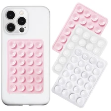 Silicone Suction Phone Case Mount 3 Pack, Silicon Adhesive Suction Cup Phone ...