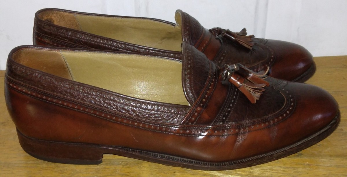 Johnston Murphy Men\'s Domani BROWN Soft Leather Loafers Dress Shoes 9.5 M Men main image 4