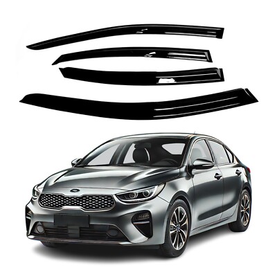 Fits Kia Forte Sedan 2019-2023 Window Visor Sun Rain Deflector Guard 2mm Thick