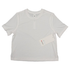 New Lululemon Size 6 Ultralight Waist Length Lightweight T Shirt WHT White