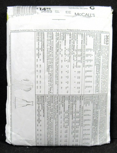 Renaissance Camelot Kleid Kleider Kostüm Größe 6 8 10 12 McCalls 3653 ungeschnitten - Bild 5 von 6