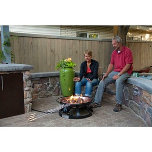 Del Rio Propane Gas Fire Pit Outdoor Weather Patio Cover Camp Chef