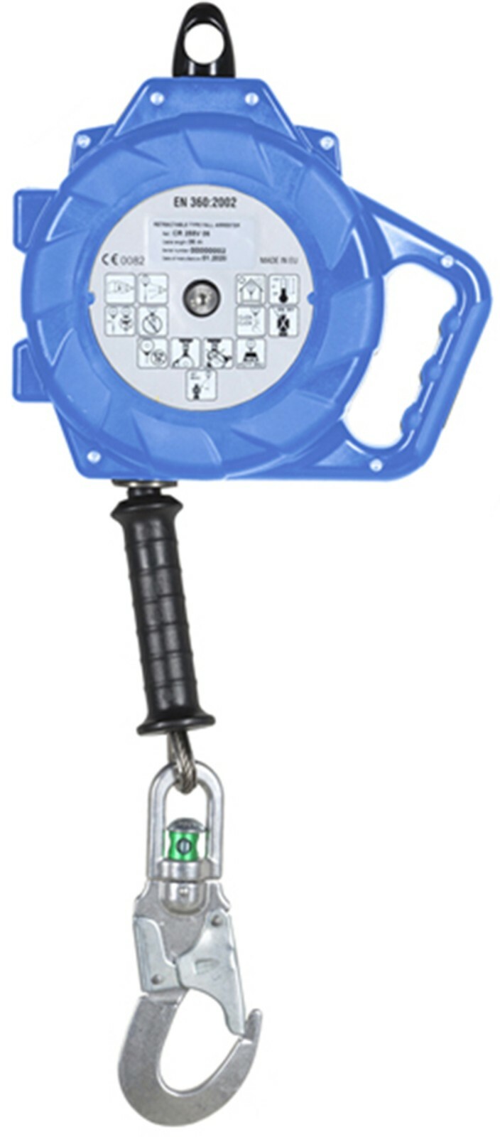 G-force 140kg Stainless Steel Retractable Fall Arrest Block Vertical Use 11mtr