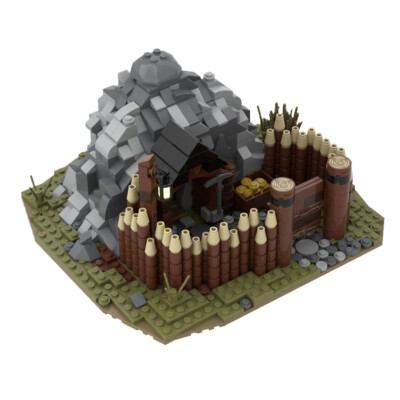 Medieval Gold Mine Model Building Toys Set for Collection 756 Pieces New