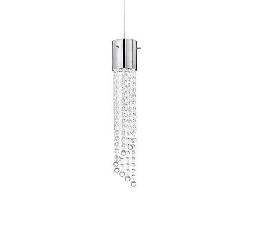 IDEAL LUX GOCCE SP1, sospensione in cristallo lampadario moderno in metallo