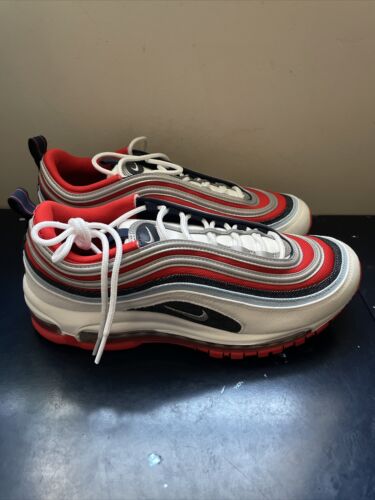 white red navy blue air max 97