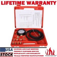 0-500PSI Engine Oil Transmission Fluid Pressure Tester Gauge Diagnostic Tool Kit