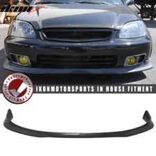 Fits 99-00 Honda Civic EK EVO Style Front Bumper Lip Spoiler Splitter Chin PU