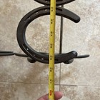 Handmade Horseshoe Wrought Iron Boot Rack Holds 6 Pair Boots Michigan ...