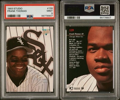 1993 Studio Frank Thomas Big Hurt #139 PSA 9 MINT
