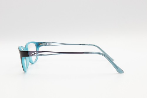 ARISTAR by Charmant AR18420 538 Black on Aqua 54-15-135 Frames with Case G472 - Imagen 4 de 13