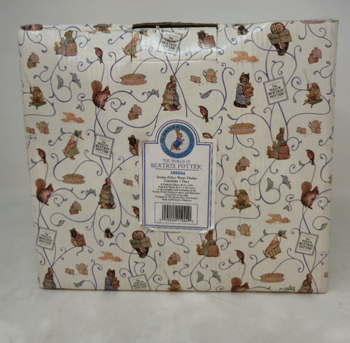 The World Of Beatrix Potter Jeremy Fisher Water Pitcher In Original Box - Picture 11 of 12